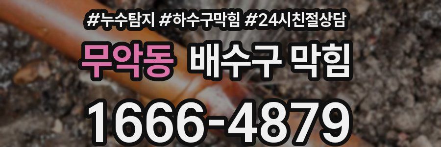 무악동 배수구 막힘