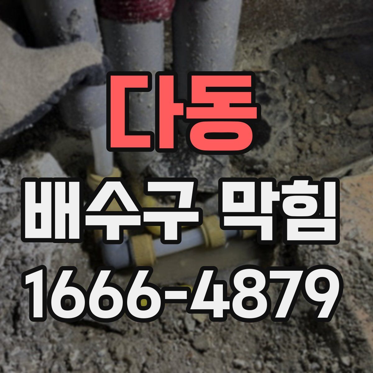 다동 배수구 막힘