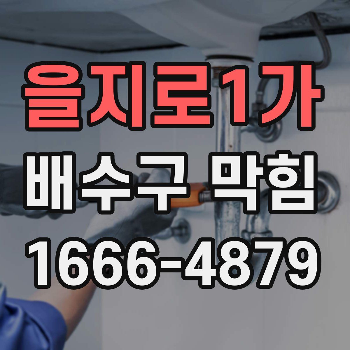 을지로1가 배수구 막힘