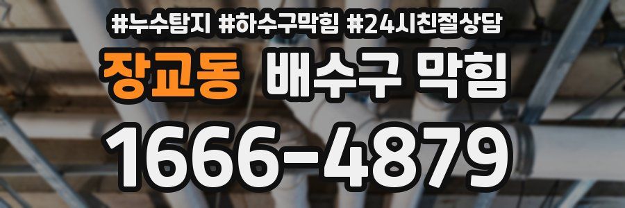 장교동 배수구 막힘
