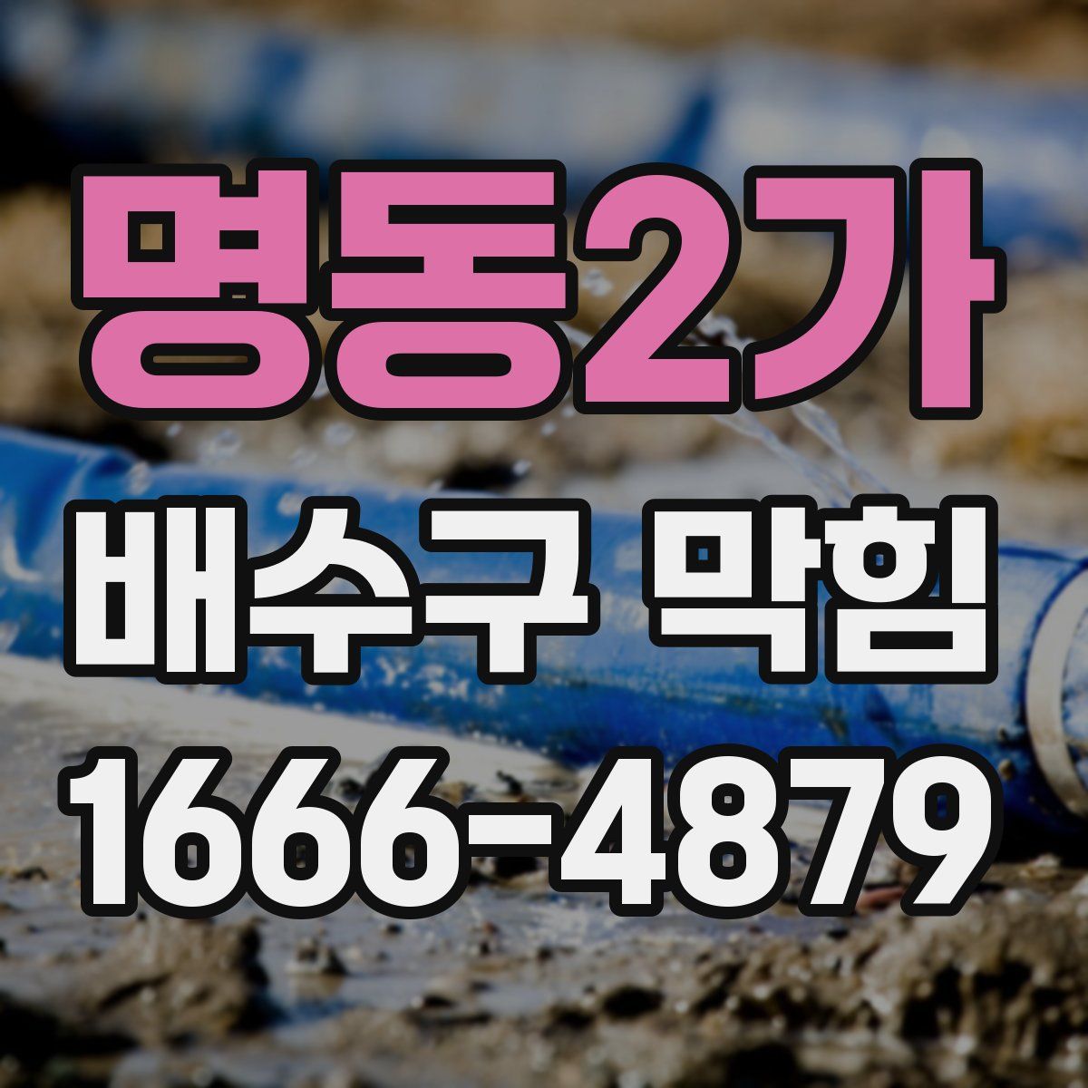 명동2가 배수구 막힘