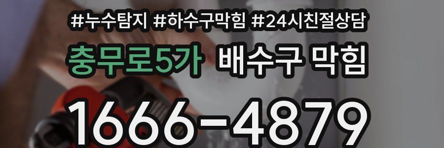 충무로5가 배수구 막힘