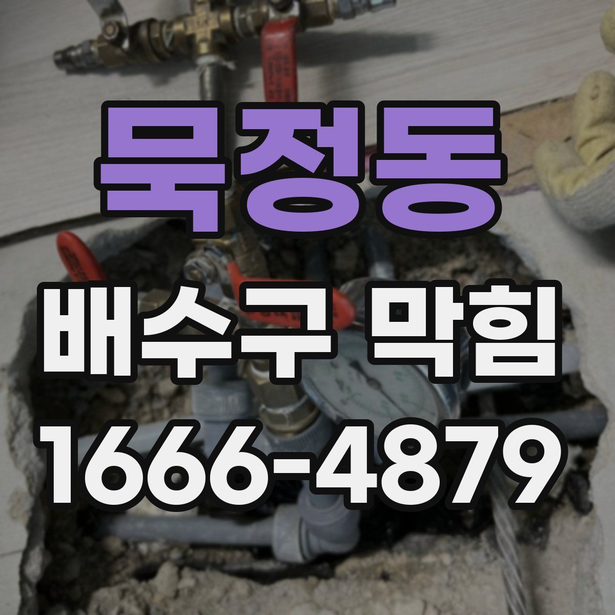 묵정동 배수구 막힘