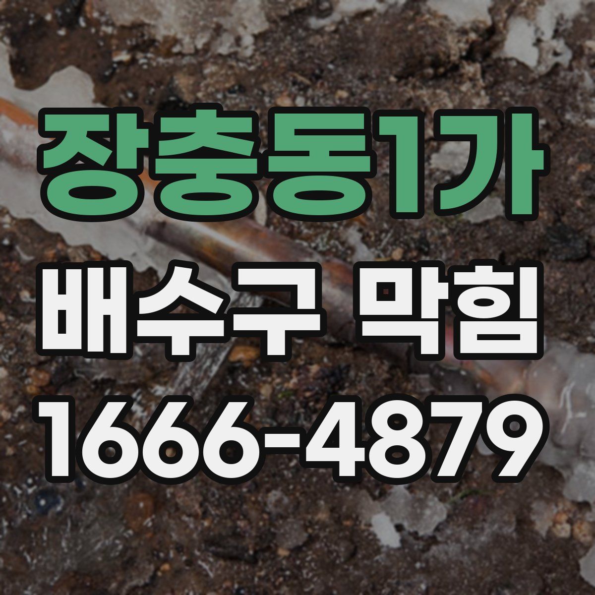 장충동1가 배수구 막힘