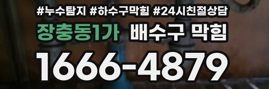 장충동1가 배수구 막힘