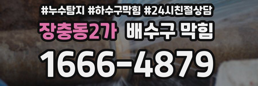 장충동2가 배수구 막힘