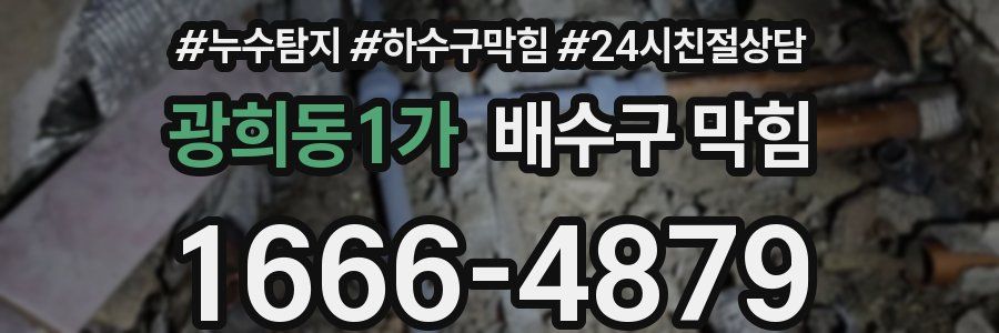 광희동1가 배수구 막힘