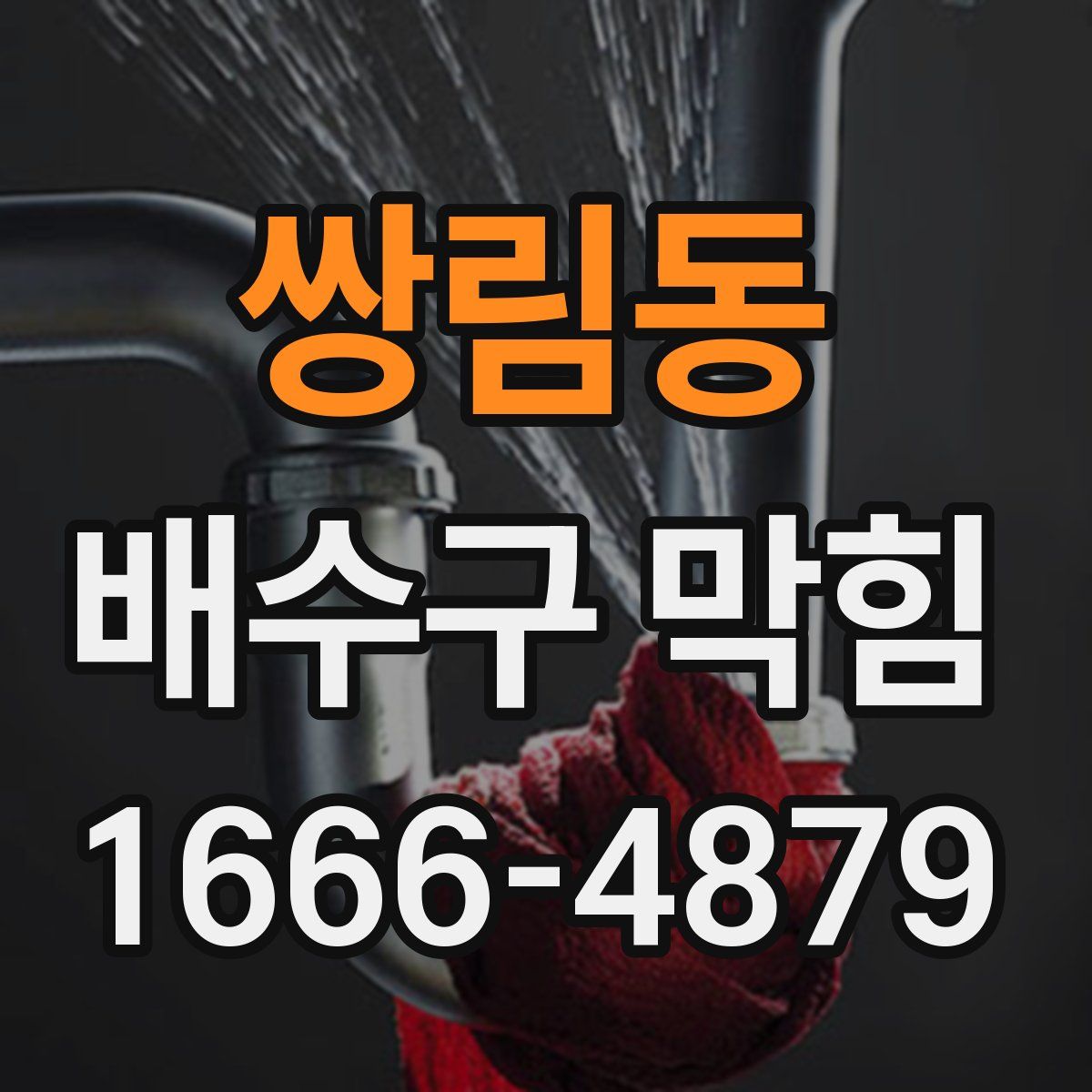 쌍림동 배수구 막힘