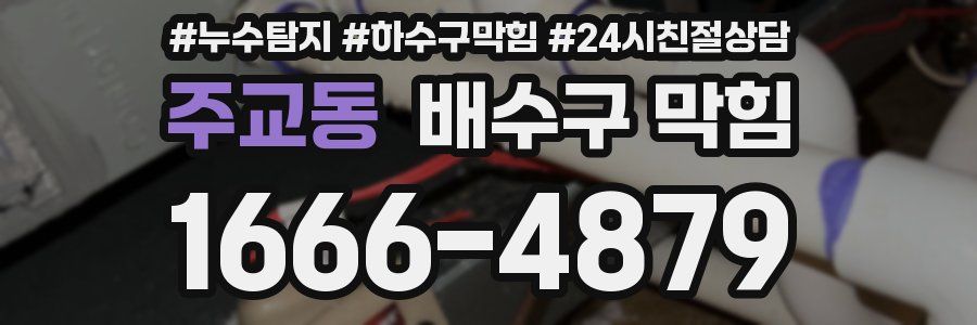 주교동 배수구 막힘