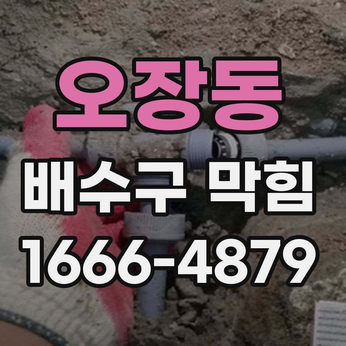 오장동 배수구 막힘