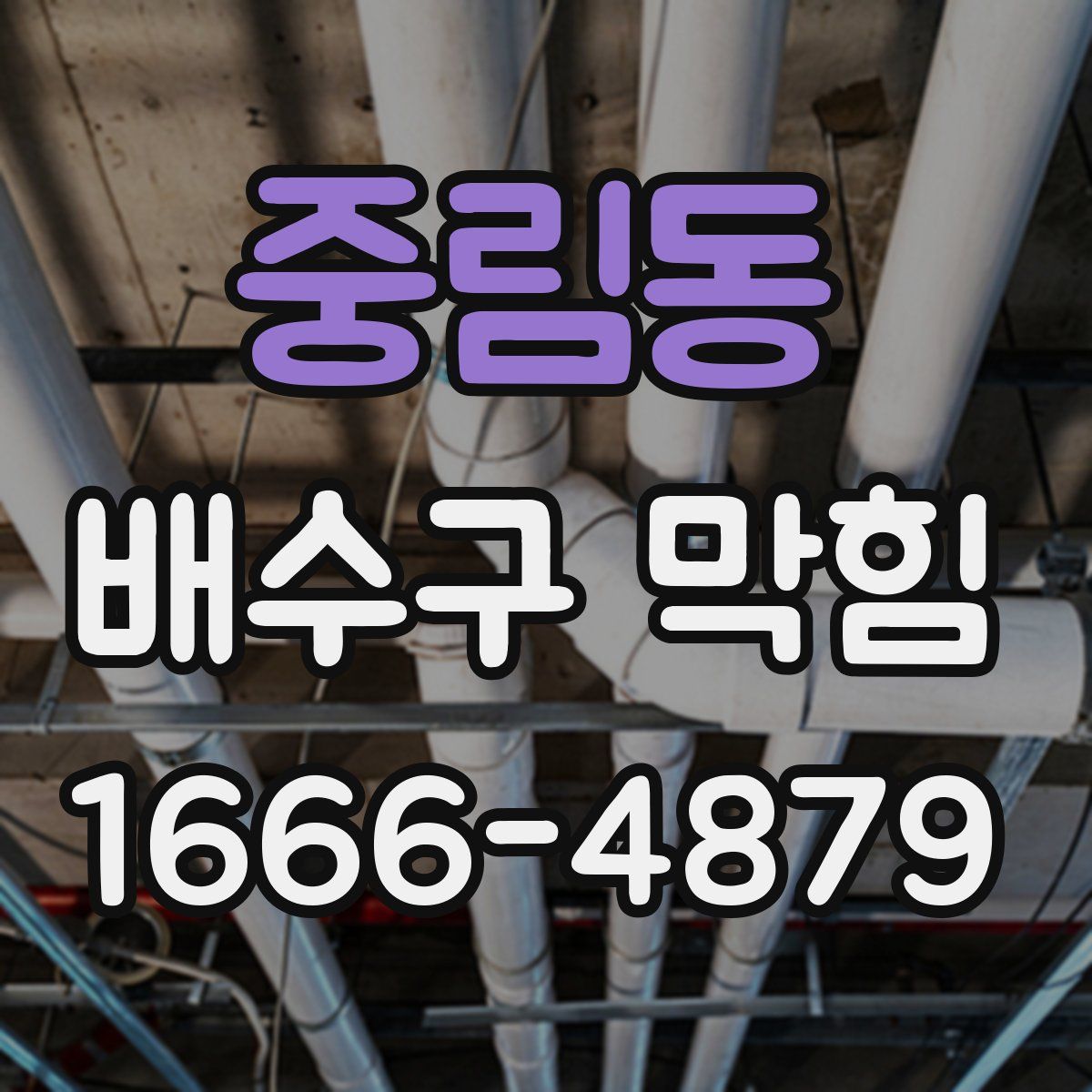 중림동 배수구 막힘