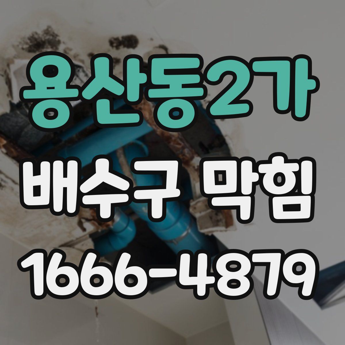용산동2가 배수구 막힘