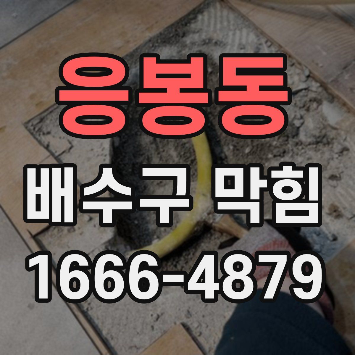 응봉동 배수구 막힘