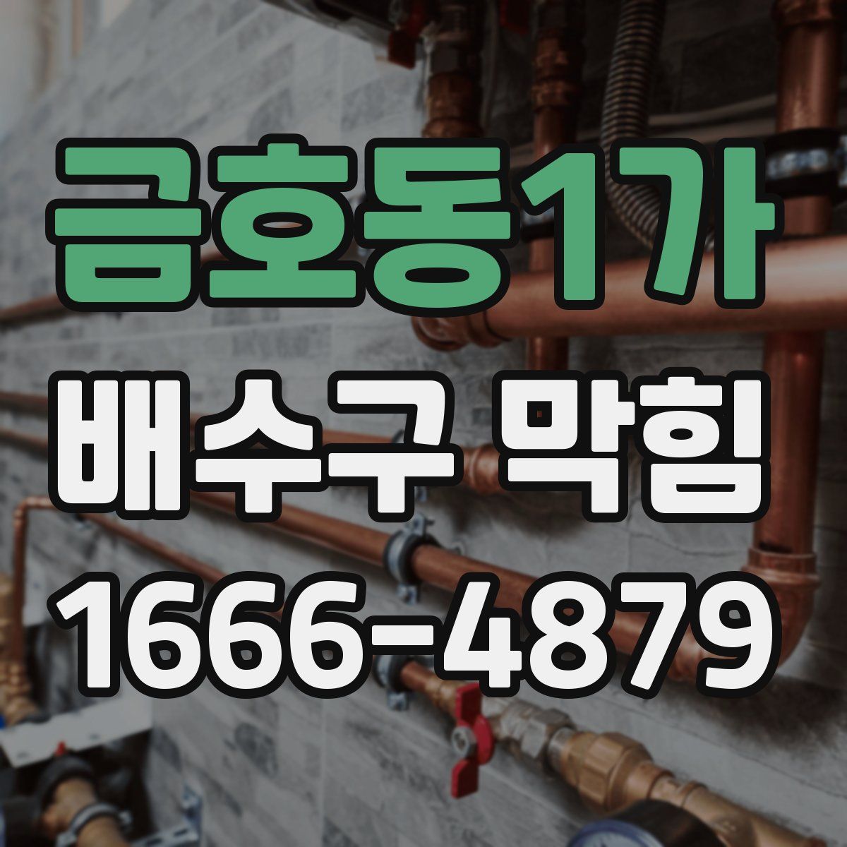 금호동1가 배수구 막힘