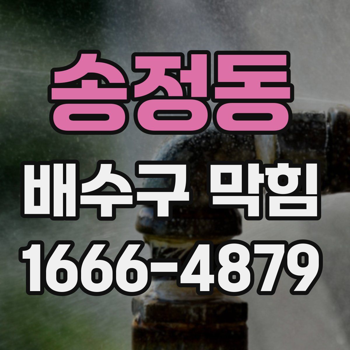 송정동 배수구 막힘