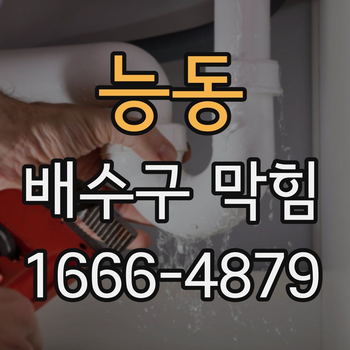능동 배수구 막힘