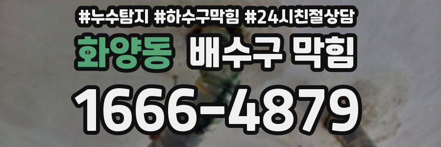 화양동 배수구 막힘