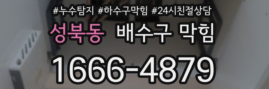 성북동 배수구 막힘