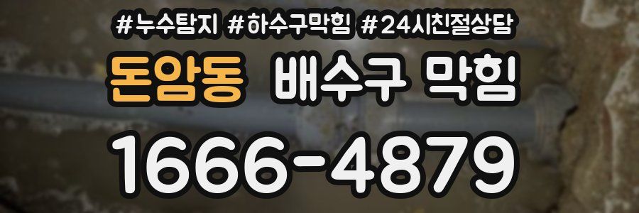 돈암동 배수구 막힘