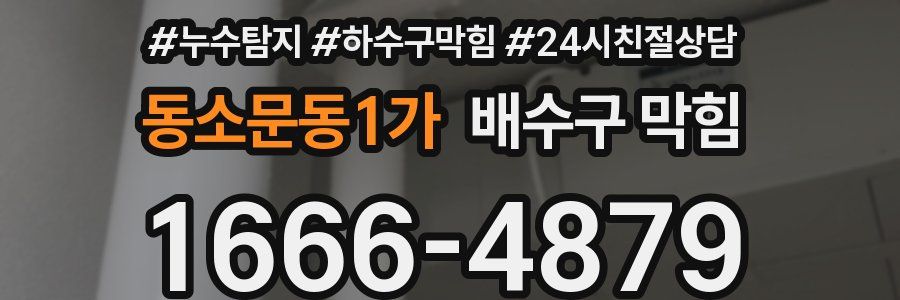 동소문동1가 배수구 막힘