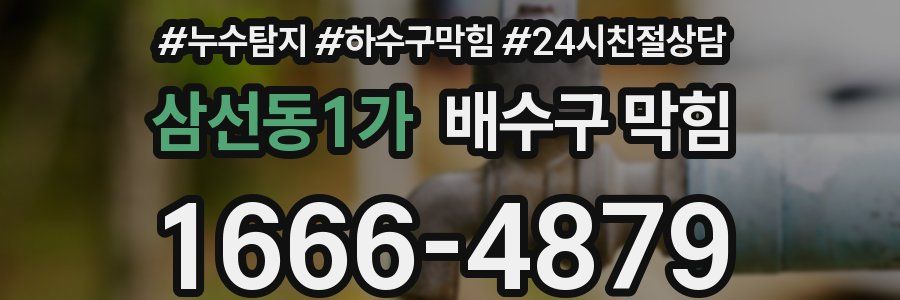 삼선동1가 배수구 막힘