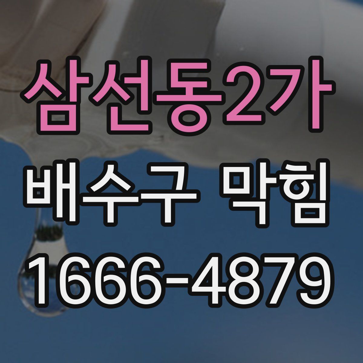 삼선동2가 배수구 막힘