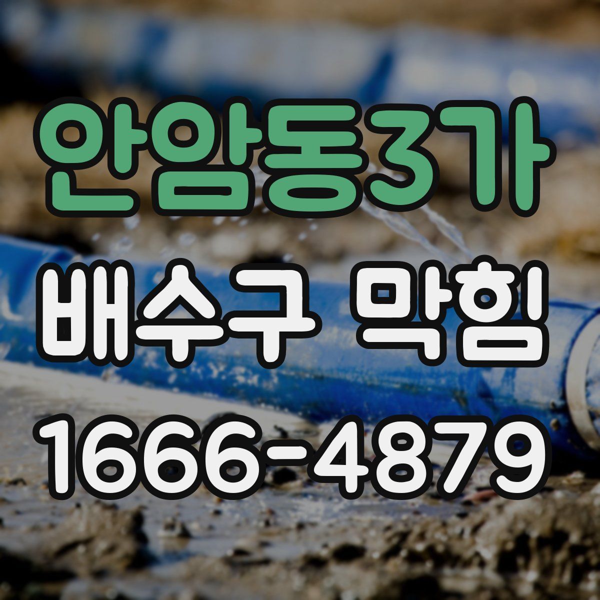 안암동3가 배수구 막힘
