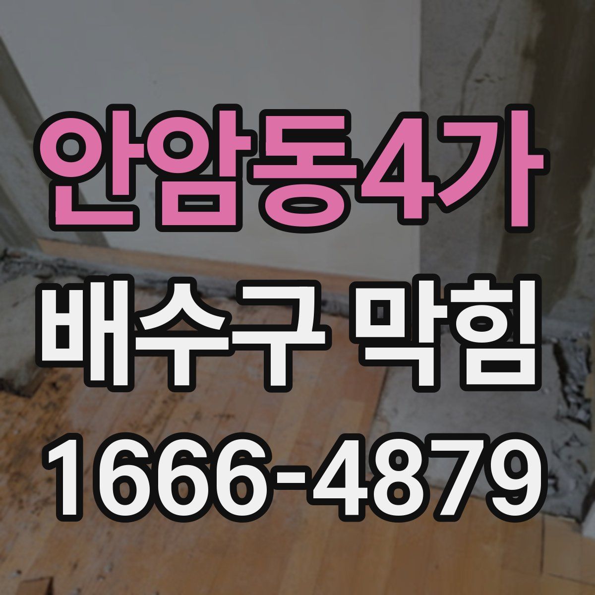 안암동4가 배수구 막힘