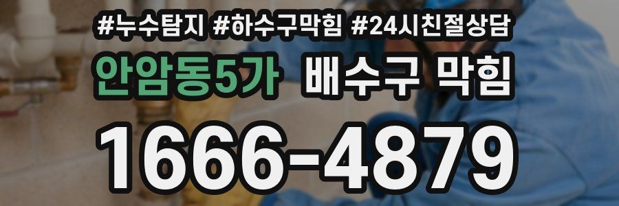 안암동5가 배수구 막힘