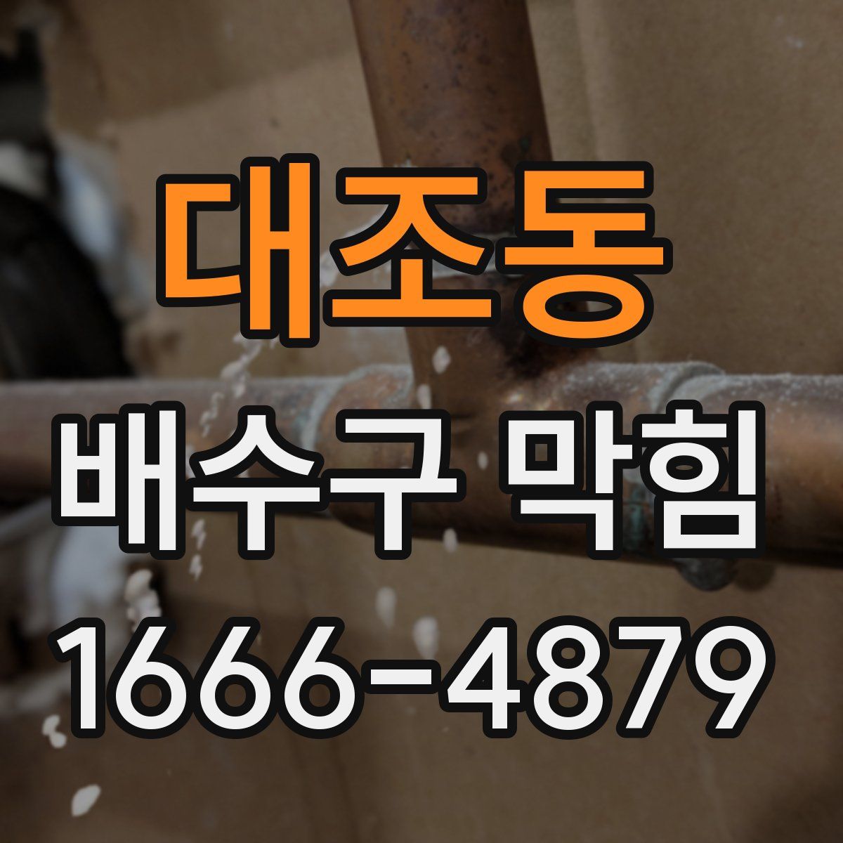 대조동 배수구 막힘
