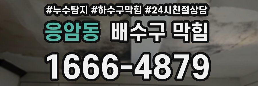 응암동 배수구 막힘