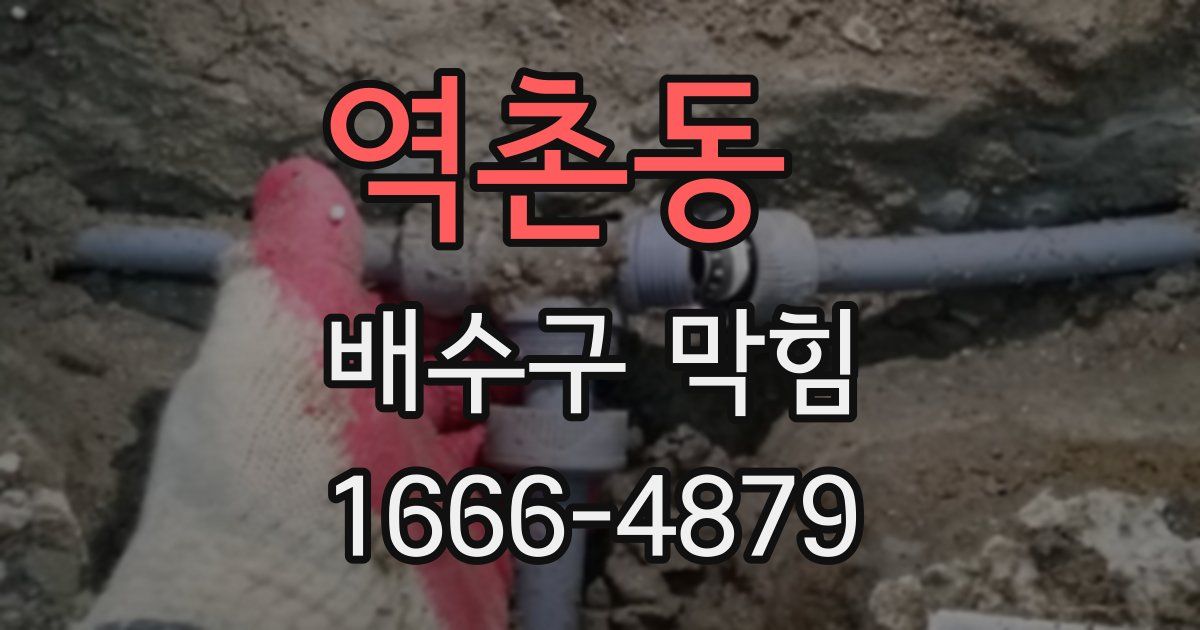 역촌동 배수구 막힘