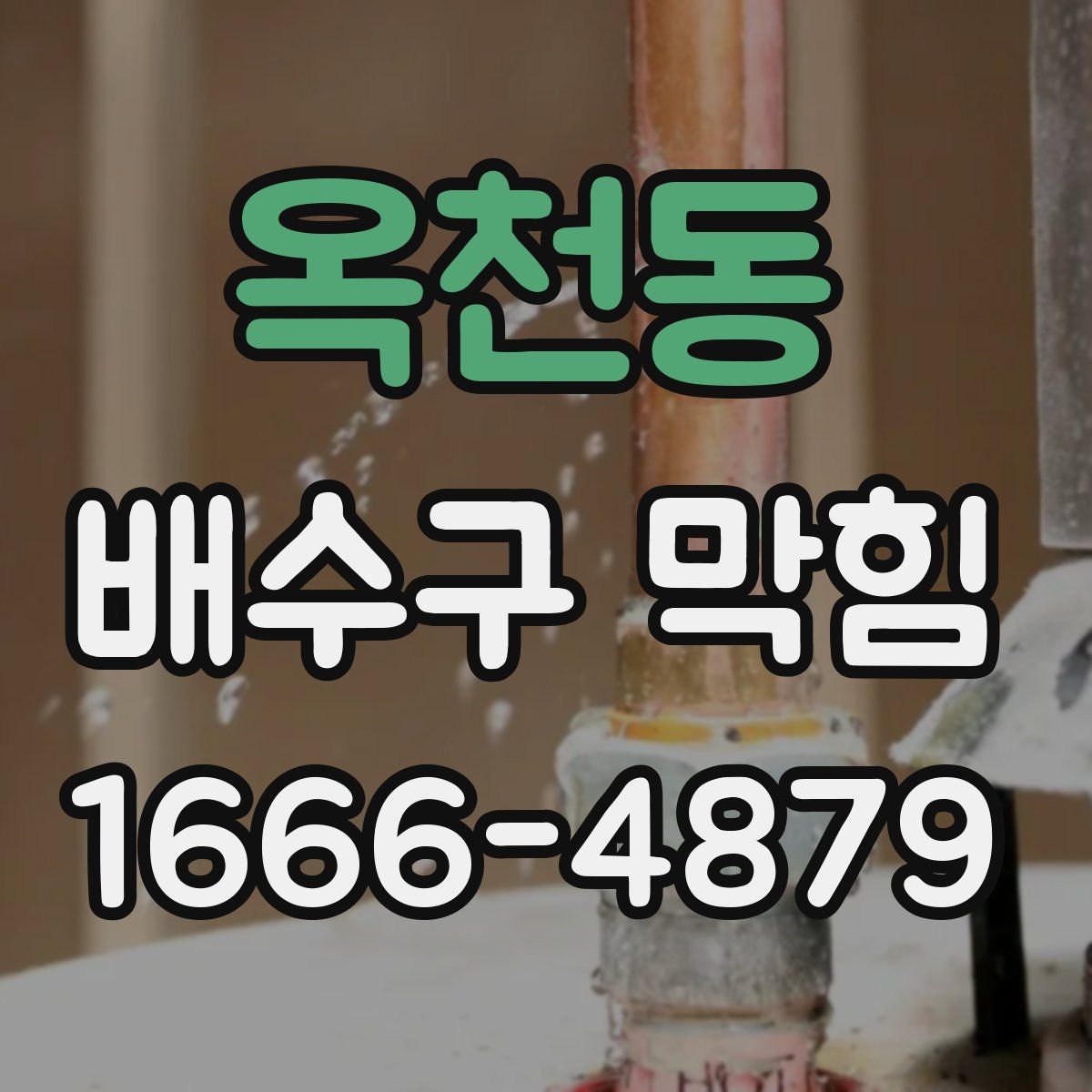 옥천동 배수구 막힘