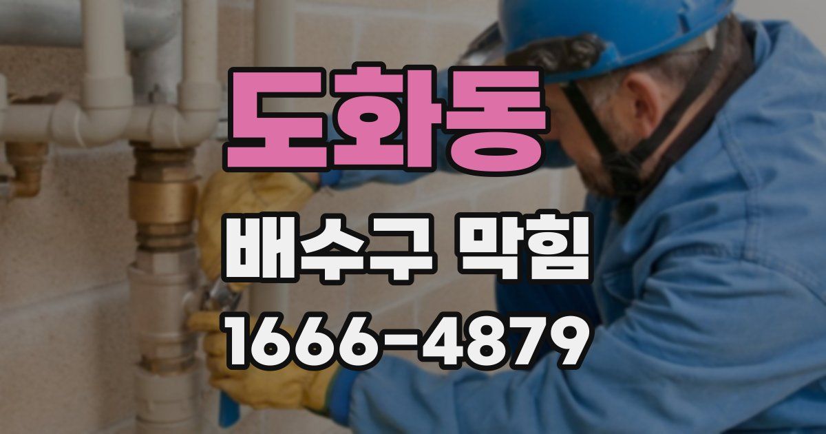 도화동 배수구 막힘