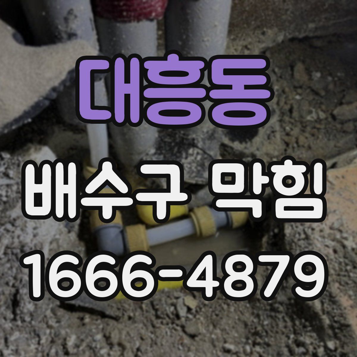 대흥동 배수구 막힘