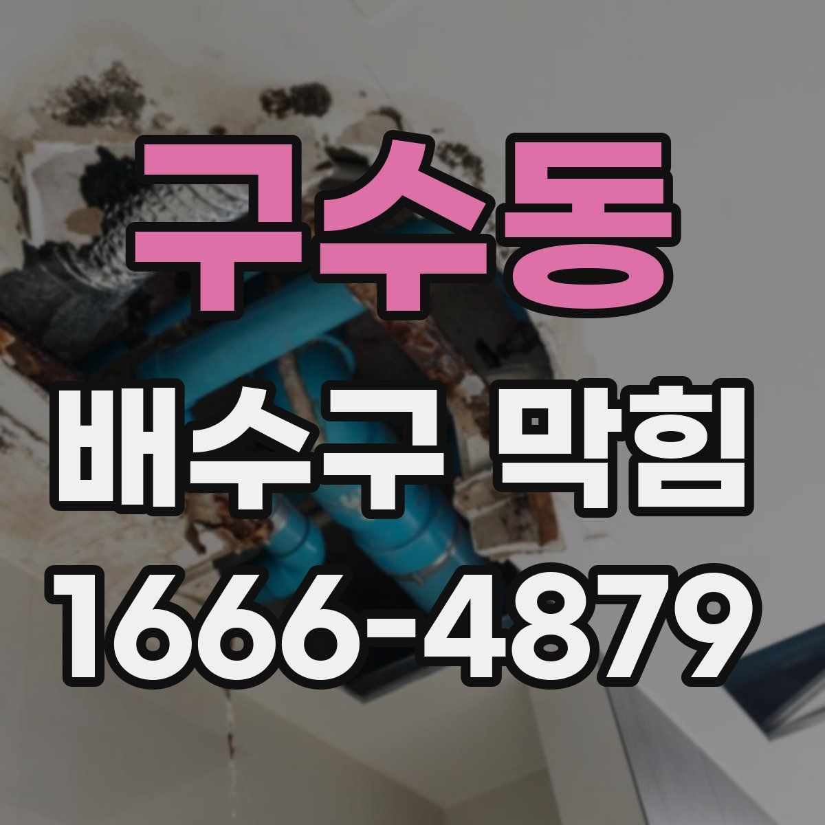 구수동 배수구 막힘