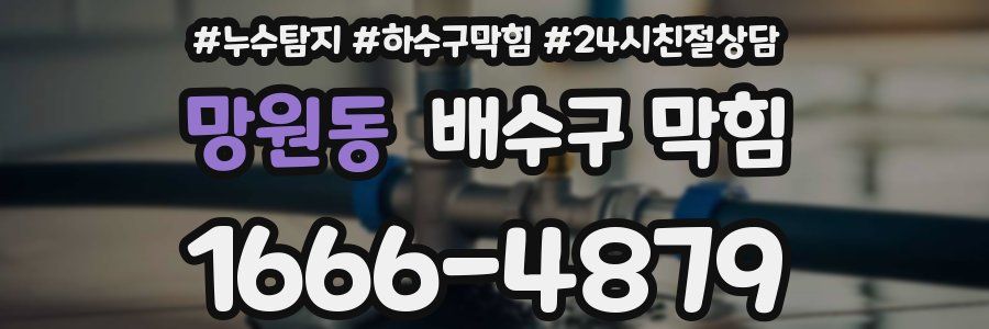 망원동 배수구 막힘