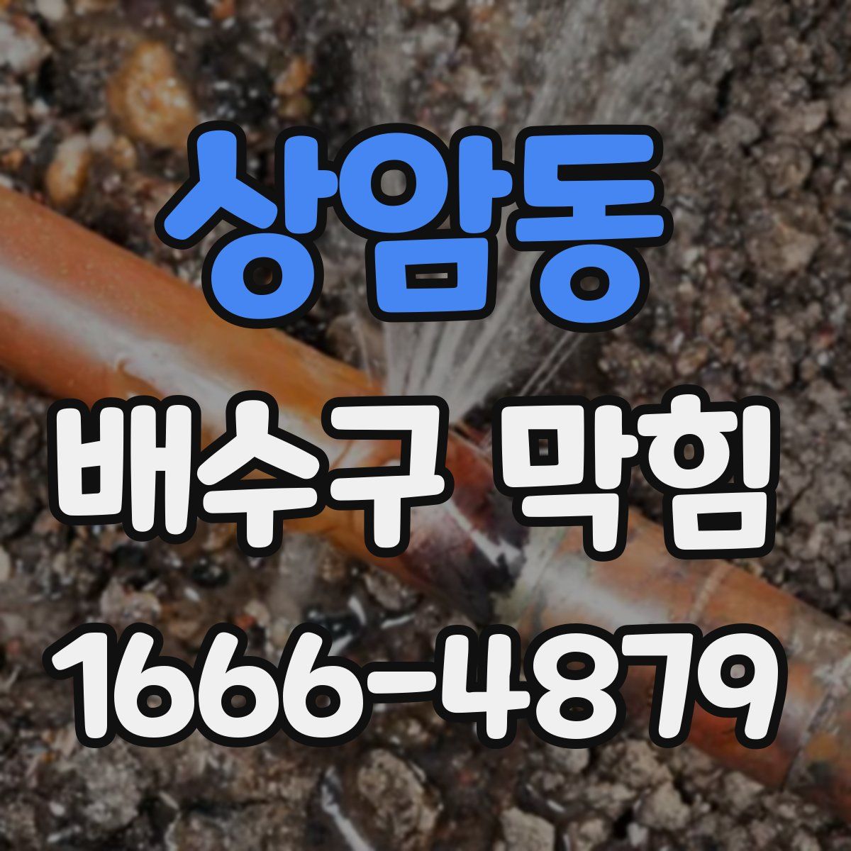 상암동 배수구 막힘