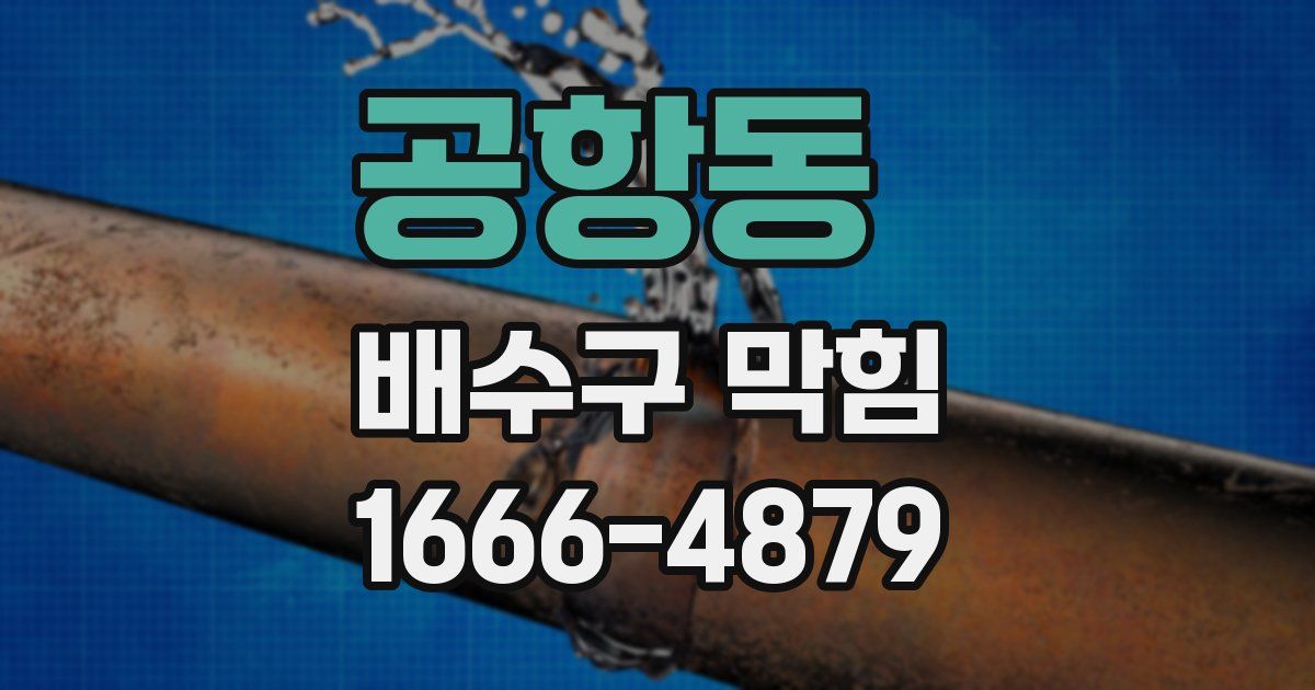 공항동 배수구 막힘