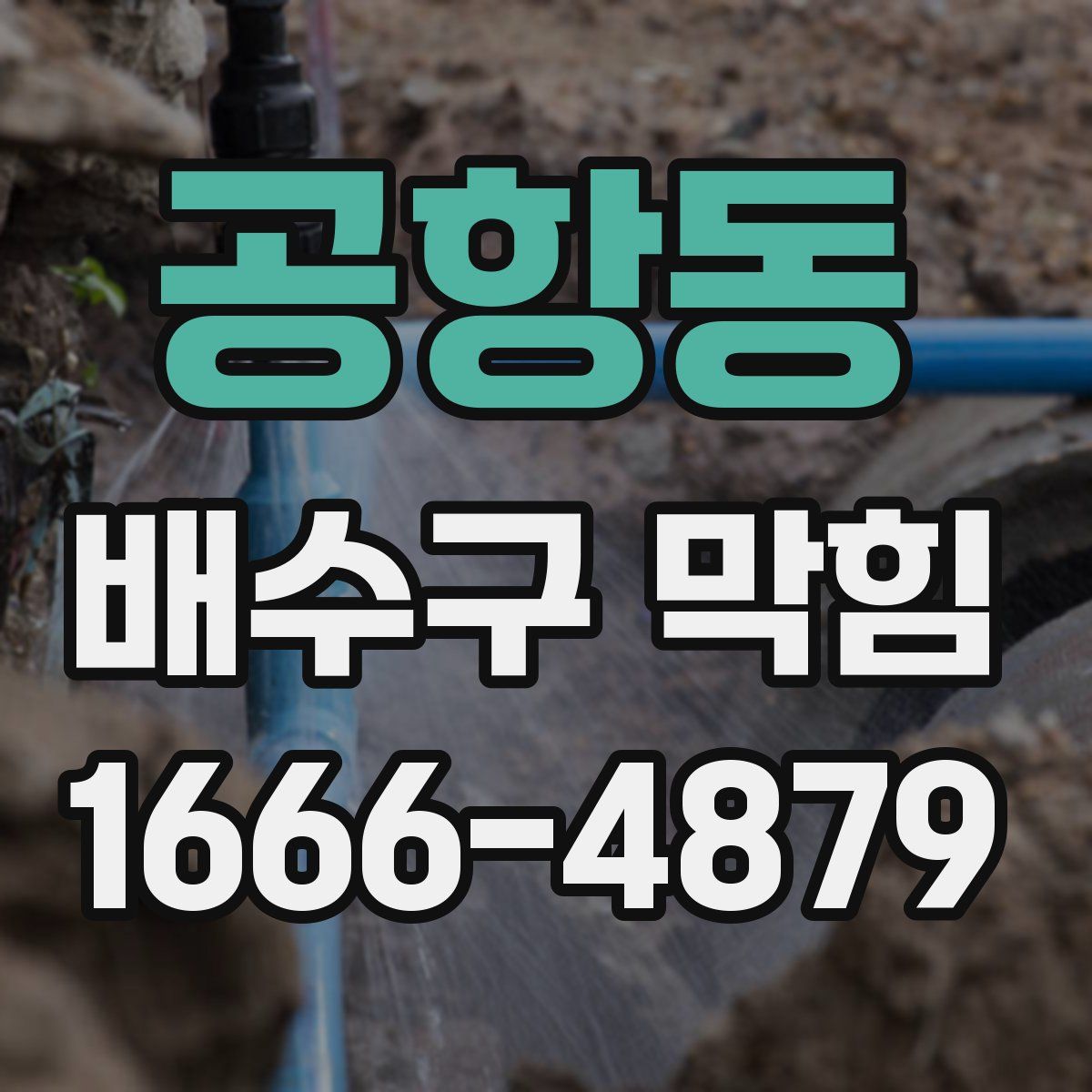 공항동 배수구 막힘