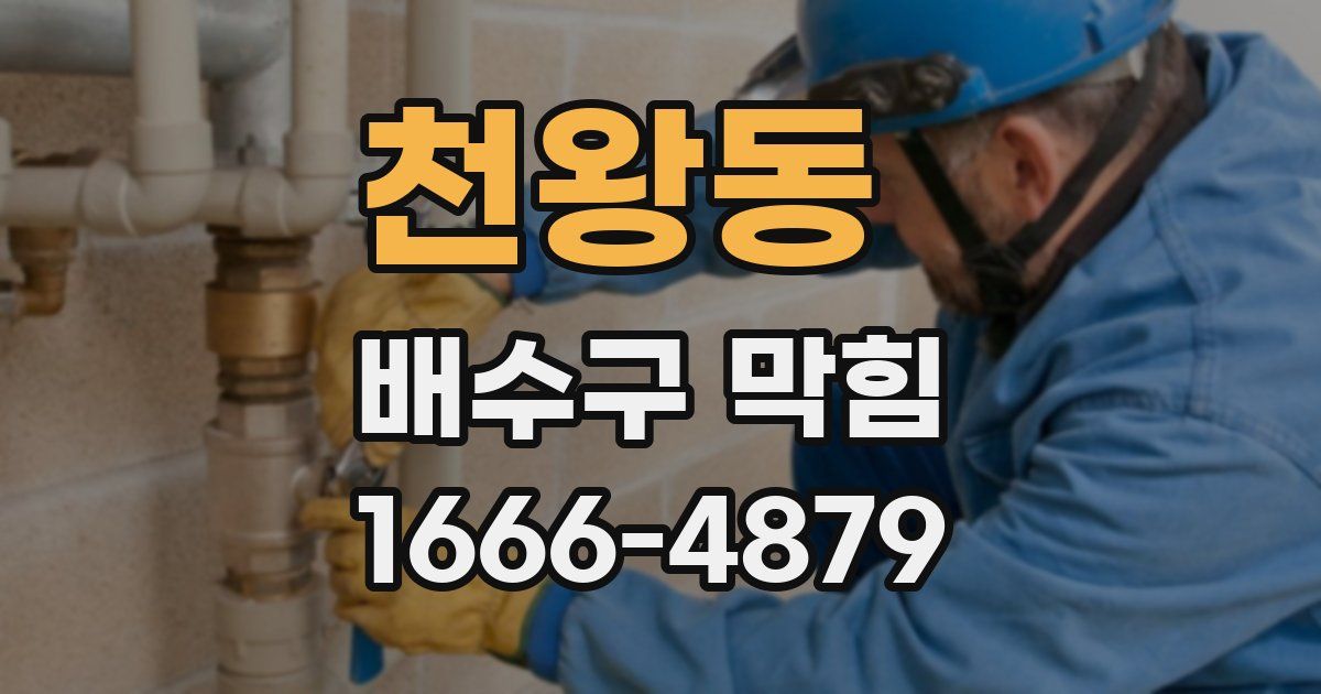천왕동 배수구 막힘