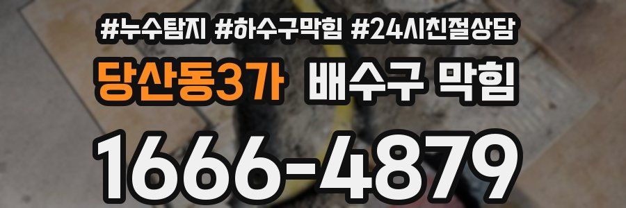 당산동3가 배수구 막힘