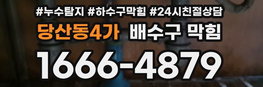 당산동4가 배수구 막힘