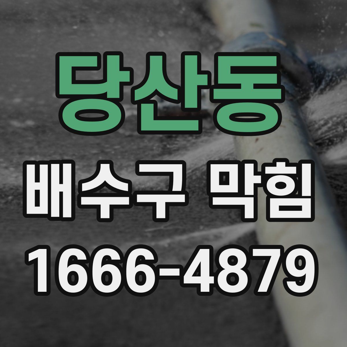 당산동 배수구 막힘
