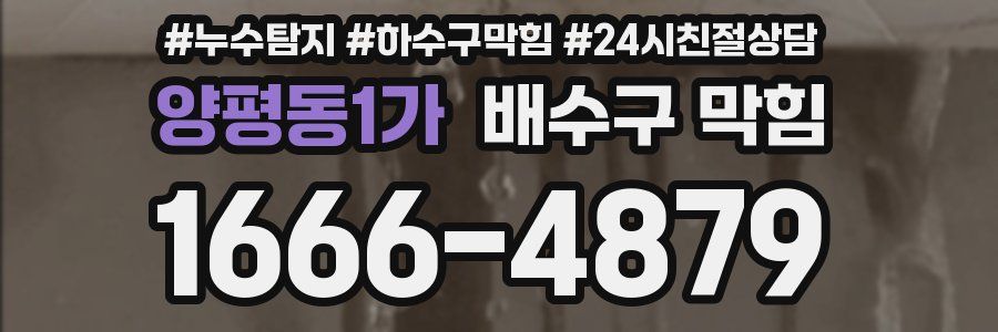 양평동1가 배수구 막힘