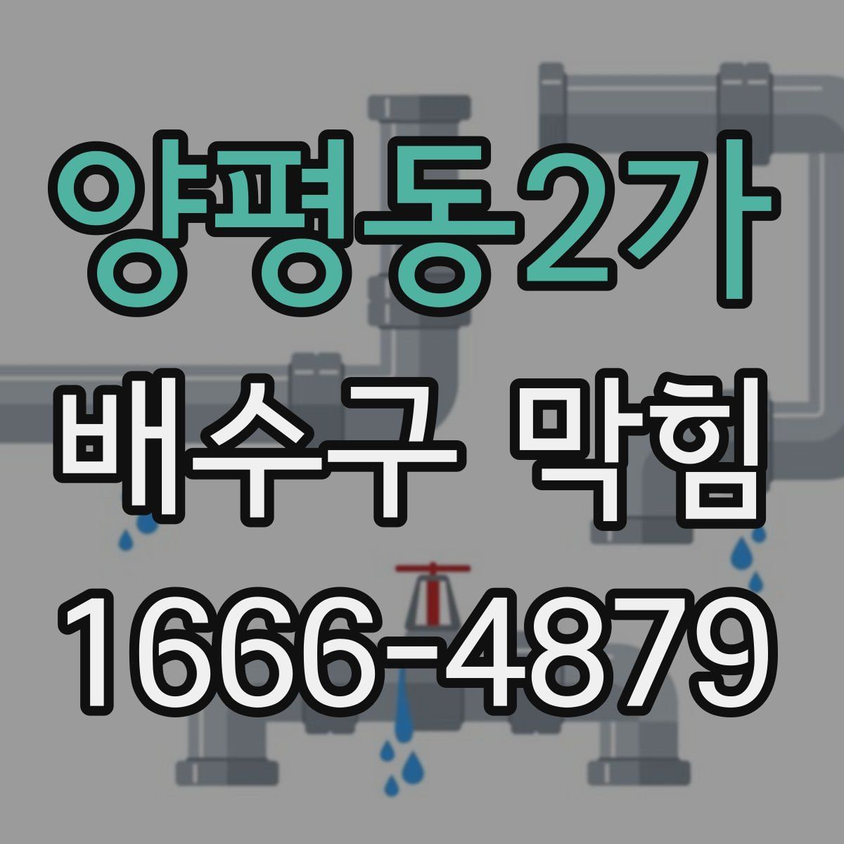 양평동2가 배수구 막힘