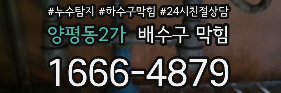 양평동2가 배수구 막힘