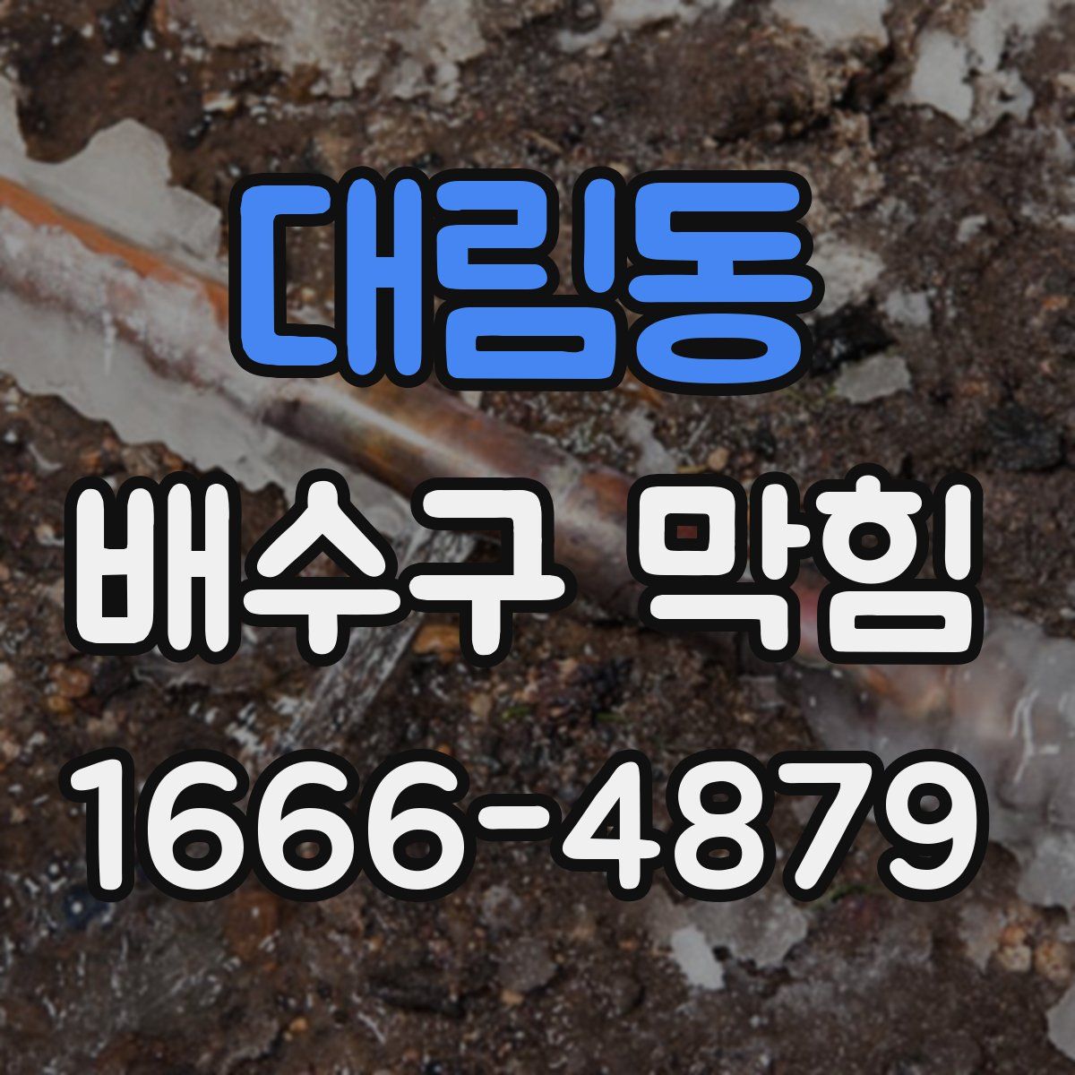 대림동 배수구 막힘