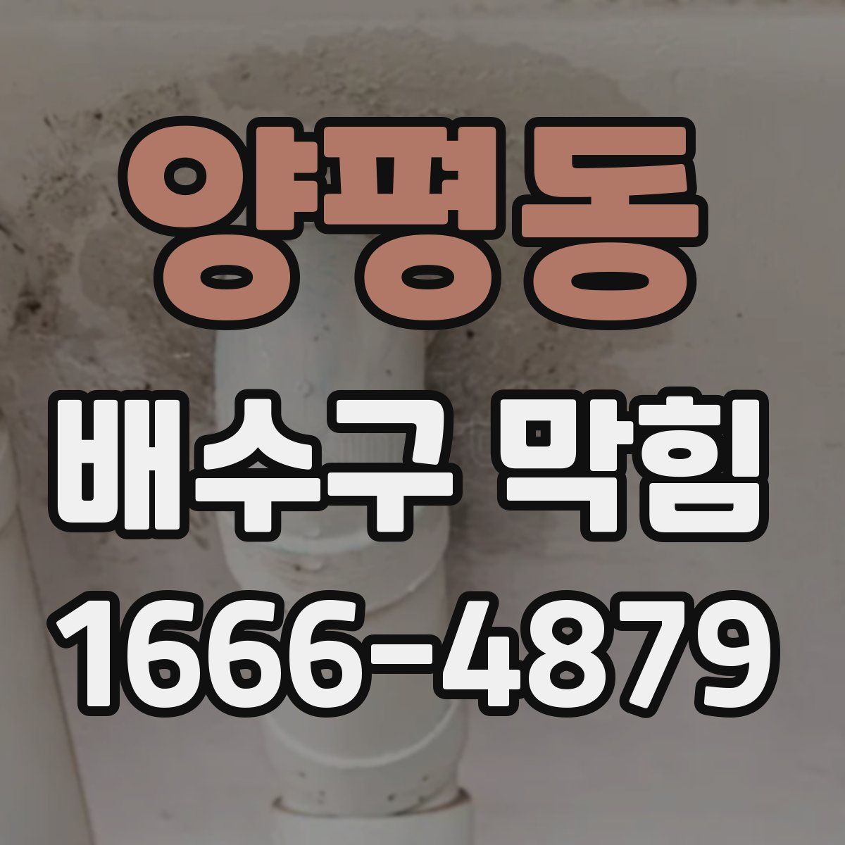 양평동 배수구 막힘