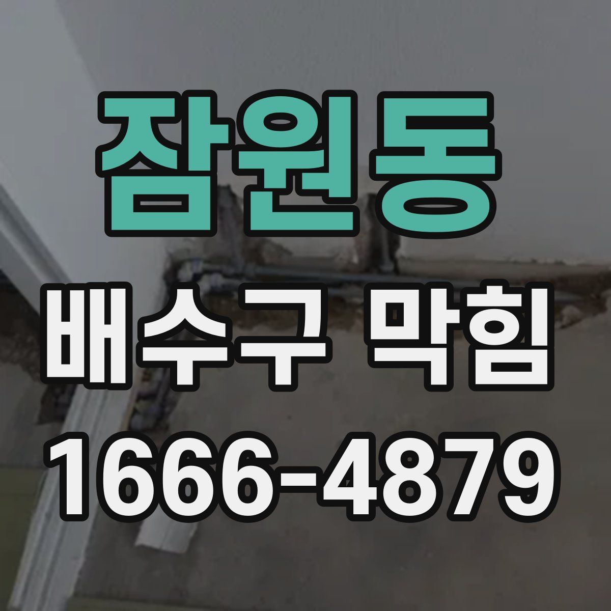 잠원동 배수구 막힘
